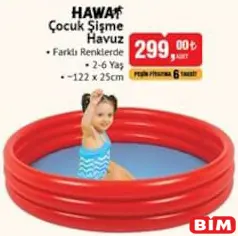 HAWAİ ÇOCUK ŞİŞME HAVUZ 122X25 CM HAWAİ ÇOCUK ŞİŞME HAVUZ 122X25 CM